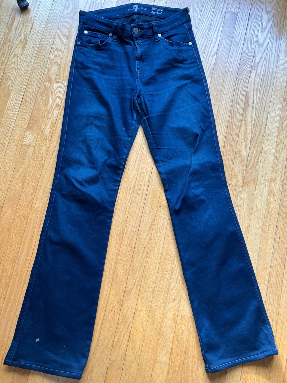 7 For All Mankind Dark Blue Flare Jeans premium brand